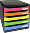 Exacompta BIG-BOX PLUS Iderama - Ladenbox 5 laden A4+ - Harlekijn mat