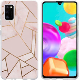 iMoshion Hoesje Geschikt voor Samsung Galaxy A41 Hoesje Siliconen - iMoshion Design hoesje - Roze / Meerkleurig / Goud / Pink Graphic