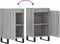 vidaXL - Dressoir - 40x35x70 - cm - bewerkt - hout - grijs - sonoma
