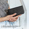 Selencia Galaxy S21 - Echt Lederen Bookcase - 3 Pashouders - Zwart