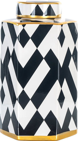 Richmond Pot Arto klein goud (Black/white)