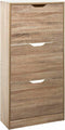 Five - Schoenenkast - 3 Vouwdeuren - Naturel - 115x60x24 cm