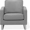 VIND - Fauteuil - Grijs - Polyester