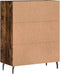vidaXL - Dressoir - 69,5x34x90 - cm - bewerkt - hout - gerookt - eikenkleurig