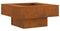vidaXL - Vuurkorf - Vierkant - 80x80x40 - cm - Verweerd - Staal