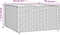 vidaXL - Salontafel - vierkant - 50x50x30 - cm - poly - rattan - zwart