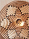 GOOD&MOJO Plafonniere Andros - Naturel/Wit - Ø45cm - Scandinavisch