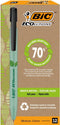 Balpen bic ecolutions media clic bio-based m zwart | 12 stuks