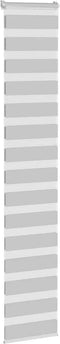 vidaXL - Zebra - rolgordijn - 40x230 - cm - stofbreedte - 35,9 - cm - lichtgrijs