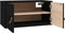 vidaXL - Wandkast - 60x30x30 - cm - massief - grenenhout - zwart