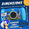Accutime Interactieve Kindercamera Sonic - 5MP Foto, 1080p Videoresolutie, 4-Voudige Zoom, 5 Grappige Filters En Speciale Effecten, 4 Coole Games, 2-in-1 Scherm - Met Micro SD-kaart - Vanaf 3 Jaar