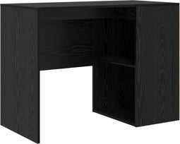 vidaXL - Bureau - Zwart - Eik - 102x50x75 - cm - Bewerkt - Hout