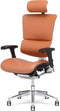 X-Chair bureaustoel X4 premium leer Wit met hoofdsteun