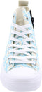 GUESS Ederla Hi - Hoge sneakers - Wit canvas met blauwe opdruk - Blauw - Maat 40