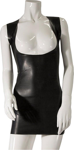 Guilty Pleasure GP Datex Mini Jurkje Met Open Decolleté - Zwart