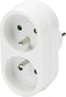 Benson Verloopstekker - Splitter 2-weg - Pen aarde 2300W - Wit