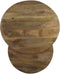 HSM Collection Salontafel Ronin Set van 2 Naturel/Wit Mangohout/Metaal