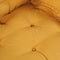 vidaXL - Palletsofa - Kussen - met - Rugleuning - Geel - Stof