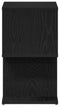 vidaXL - Nachtkastje - 2 - stuks - Zwart - Eiken - 50x30x51,5 - cm - Engineered - Hout