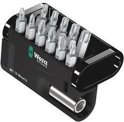 Wera - Bit-Check 12 Wood 4 - 12-delige bitset met universele houder en magneet (1 stuk)