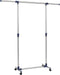 vidaXL - Kledingrek - verstelbaar - 165x44x150 - cm - roestvrij - staal - zilver