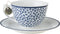 Laura Ashley Blueprint Collectables Kop en Schotel koffie set - Floris 26 cl. - Porselein