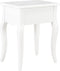vidaXL - Nachtkastje - 40x30x50 - cm - massief - grenenhout - wit