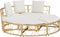 vidaXL - Loungebed - voor - buiten - zonder - luifel - poly - rattan