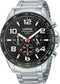 Lorus RT351CX9 - Polshorloge - Quartz - Zilver edelstaal - Zwart