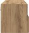 vidaXL - TV - Wandkast - Artisan - Eiken - 100x30x30 - cm - Bewerkt - Hout