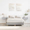 vidaXL - Bedframe - zonder - matras - 135x190 - cm - spaanplaat - grijs - sonoma