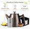 Vaja® Theepot Juliette - Dubbelwandig - 1 Liter - RVS met Filter - Gun Metal