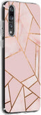Hoesje Siliconen Geschikt voor Huawei P20 Pro - Design Backcover siliconen - Meerkleurig / Pink Graphic
