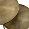 Atmooz - Bijzettafel Timon (set van 2) - Rond - Binnen - Interieur -Goud Brons en zwart - Hoogte 41cm - Metaal