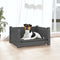 vidaXL - Hondenmand - 55,5x45,5x28 - cm - massief - grenenhout - grijs