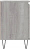 vidaXL - Nachtkastje - 40x30x50 - cm - bewerkt - hout - grijs - sonoma - eikenkleurig