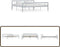 vidaXL - Bedframe - metaal - lattenbodem - 180x200 cm - grijs en wit