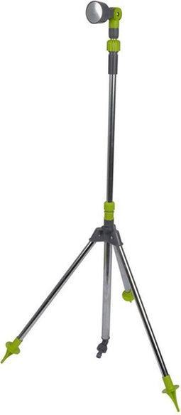 Kinzo Verstelbare Tuindouche - ⌀56 x 160/220CM - Douchekop 6 Waterstanden - Groen/Zilver