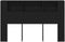 vidaXL - Hoofdbord - Kast - Zwart - Eiken - Engineered - Hout - 160,1 - x - 18,8 - x - 104,5 - cm