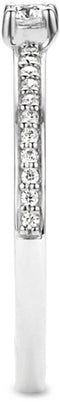 TI SENTO Dames Ring - 925 zilver - Zirconia wit - Maat 17.75 mm / maat 56 - 1869ZI