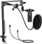 Easypix MyStudio Podcast - Condensatormicrofoon met boomarm en hoofdtelefoon - USB