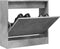 Schoenenkast 60x21x57 cm bewerkt hout betongrijs