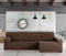 Hoes voor chaise longue met lange armleuning rechts Eysa TROYA Bruin 170 x 110 x 310 cm