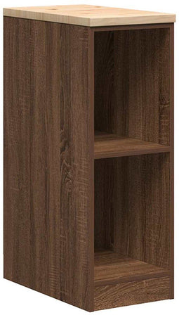 vidaXL - Garagekast - 30x51x85 - cm - massief - grenenhout - bruin - eikenkleurig