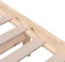 vidaXL - Bedframe - zonder - matras - massief - hout - 140x200 - cm