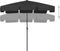 vidaXL - Strandparasol - 200x125 - cm - zwart