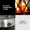 Bali OUTDOORS SRPH84 - Lounge Terrasverwarmer 11 kW - Staande Flameheater - RVS met zwarte accenten
