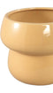 PTMD Bloempot Kaylene - 19x19x16 cm - Keramiek - Geel