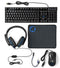 Nedis GCK51110 - Gaming Combo Kit 5-in-1 met QWERTY toetsenbord en LED-verlichting - Zwart