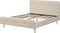 RENNES - Tweepersoonsbed - Lichtbeige - 140 x 200 cm - Polyester